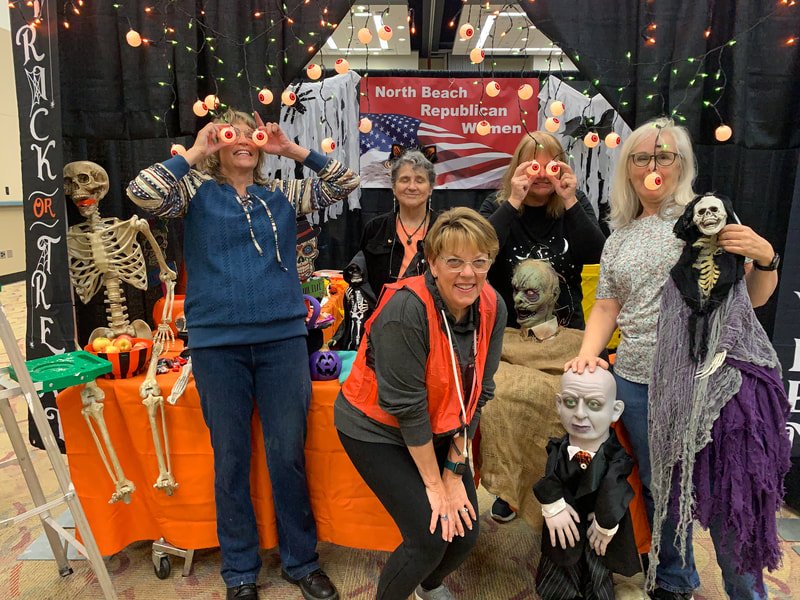 North Beach Republican Women - We decorate a booth each year to serve the community children. We do not have street ligh