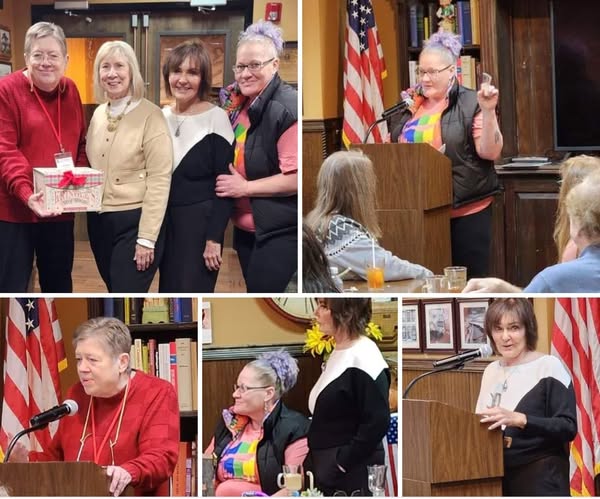 Judy Hoff and Sandra of Esther's Place (Everett) with Donna and Georgia of Snohomish County Republican Women's