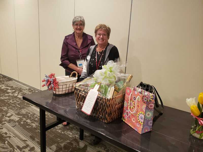 WFRW President Billie Jean Liedahl and 3rd VP Ellie Ownbey at Spring BOD 2022.