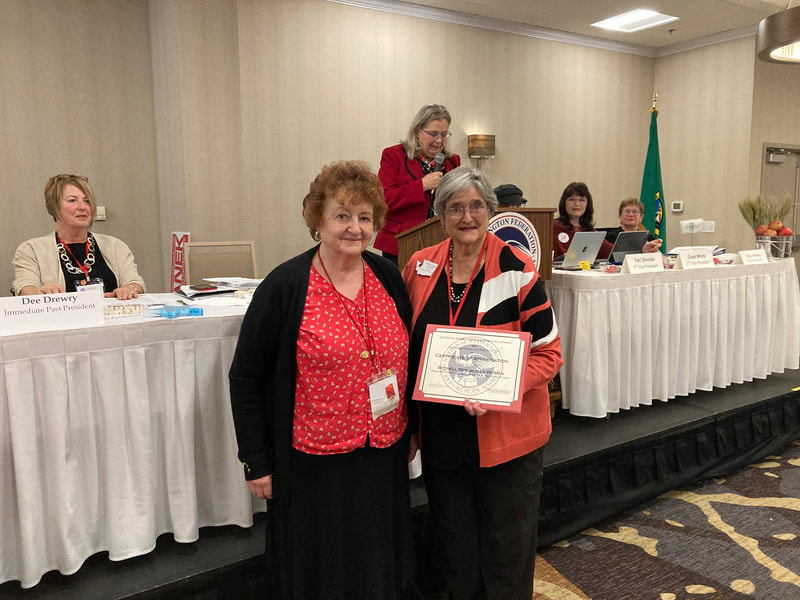 Bothell Republican Women presented NFRW 70K Award.
