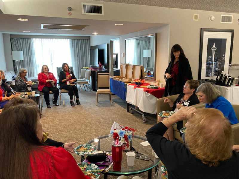 Friday began with the President's luncheon hosted by President Ellie prior to the beginning of the afternoon worksh