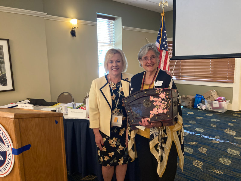 The immediate past president of NFRW,  Eileen Sobjack  and member of Whatcom County Republican Women gave a talk about h
